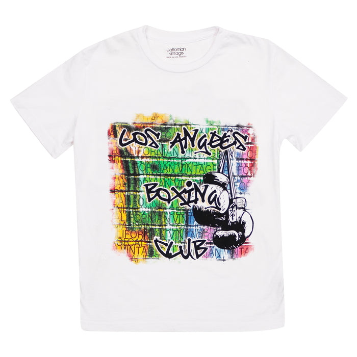 california vintage Street Art Tee White White