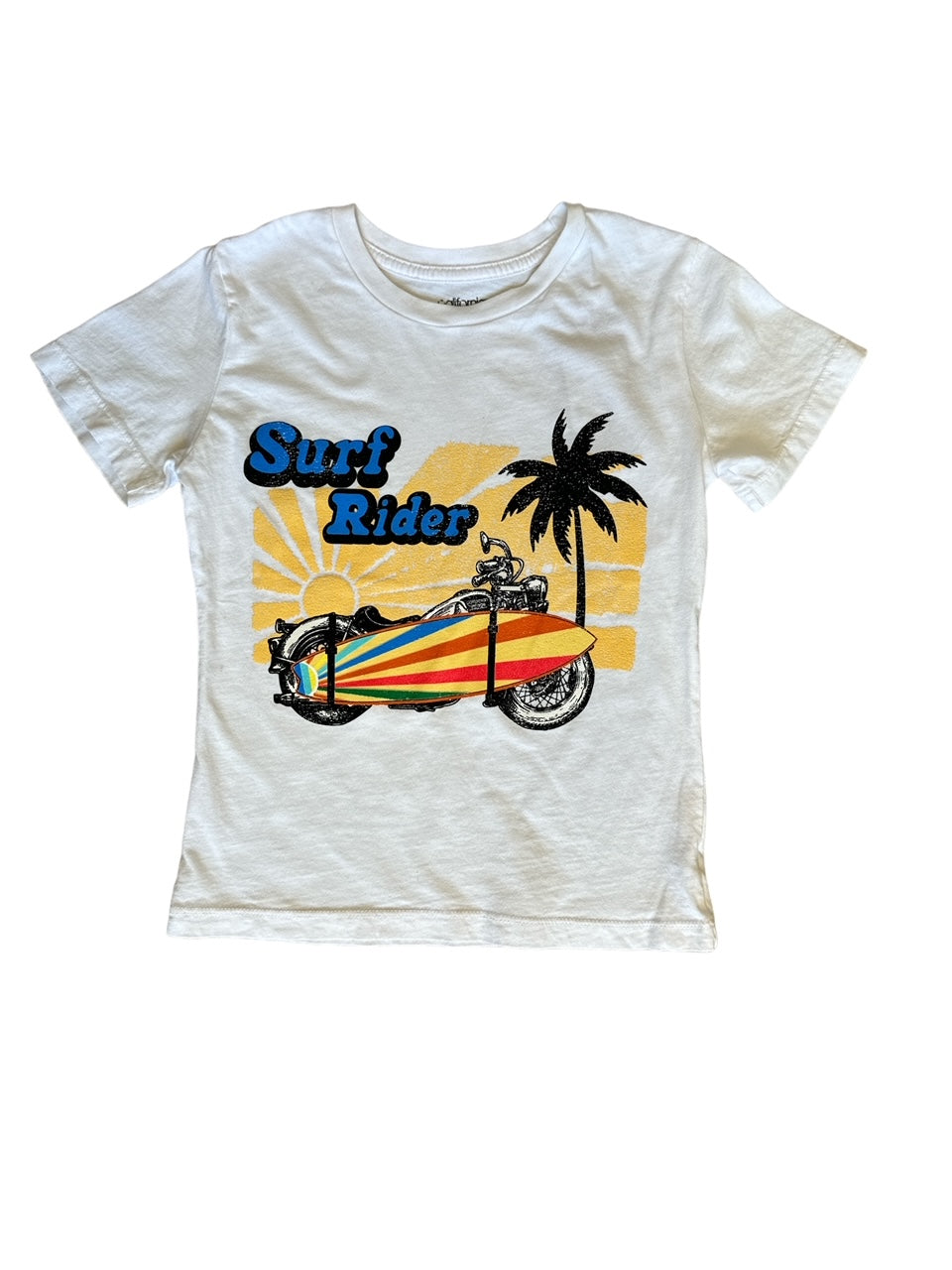 Moto Surf Tee White