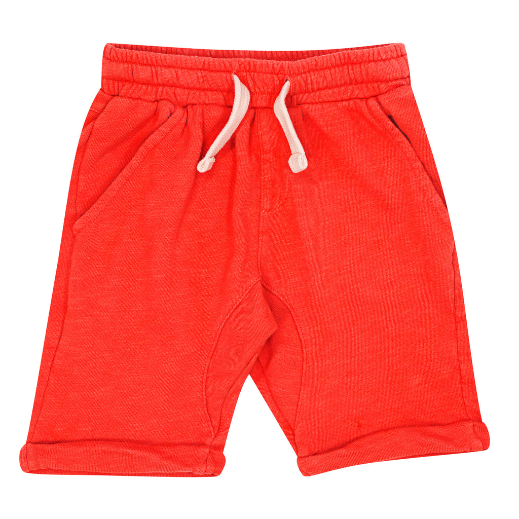 Drop crotch shorts red
