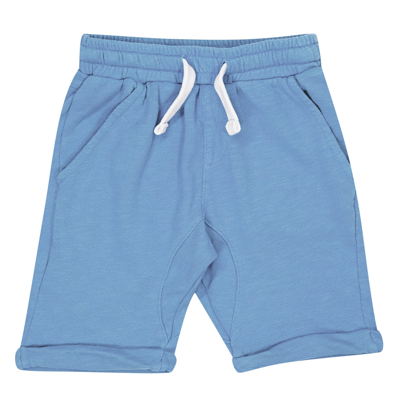 Drop crotch shorts dusty blue